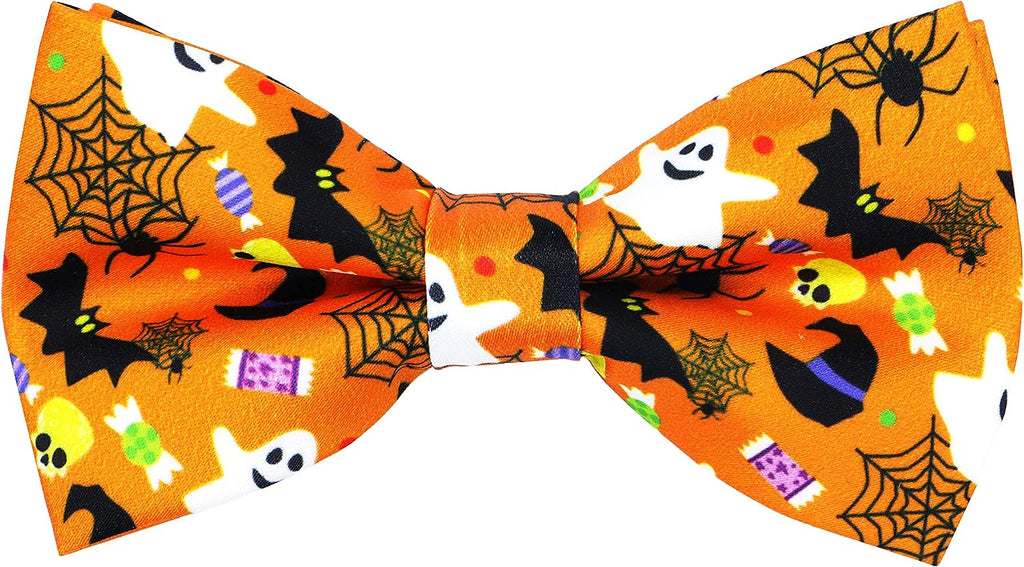 MEACHEAL Holiday Halloween Christmas Pre-Tied Bow Tie Festival Pattern Bowtie for Mens & Boys ML320#