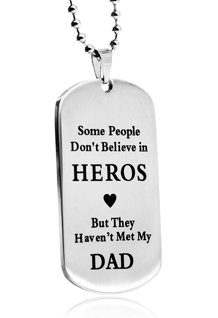 To DAD Dogtag Mens Necklace Stainless Steel RB201#