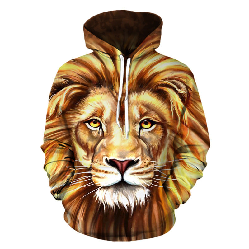 3D Print Lion Pullover Hoodie Sweatshirt GK0137#