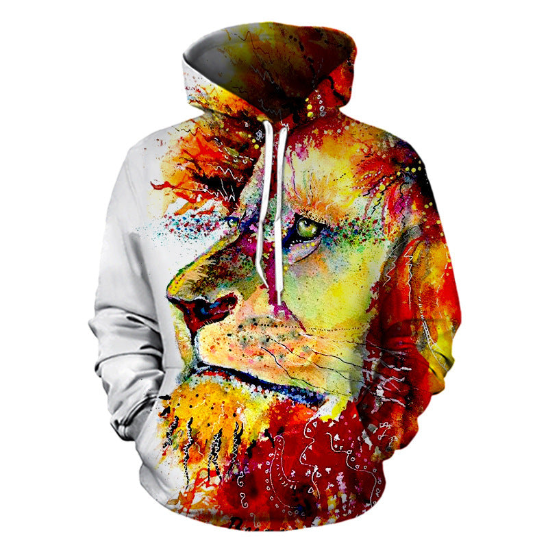 3D Print Lion Pullover Hoodie Sweatshirt GK0135#