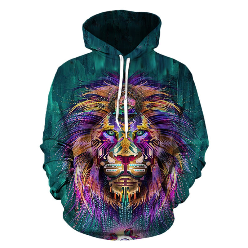 3D Print Lion Pullover Hoodie Sweatshirt GK0060#