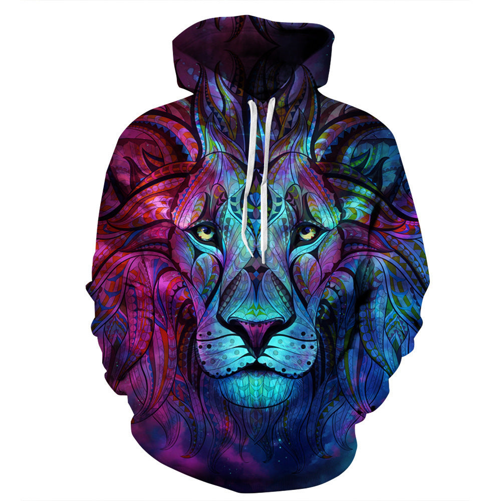 3D Print Lion Pullover Hoodie Sweatshirt GK0127#