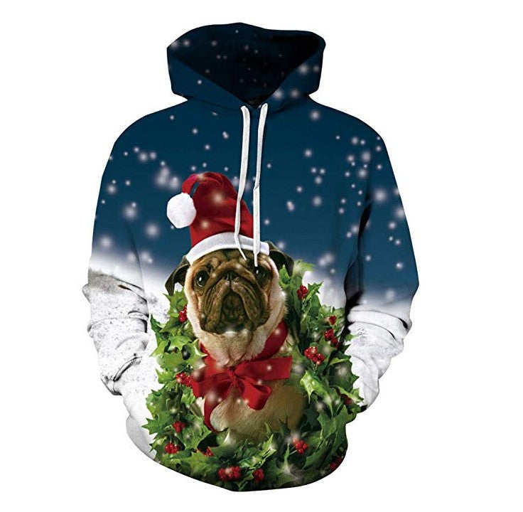 3D Print Pullover Hoodie Christmas Sweatshirt GK0244#