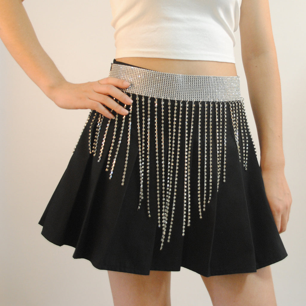 Accessories Metal Rhinestone Chain Necklace Splicing Skirt Waist Chain Body Chain Geometric Elements Waist Accessories Chain Accessories Waist