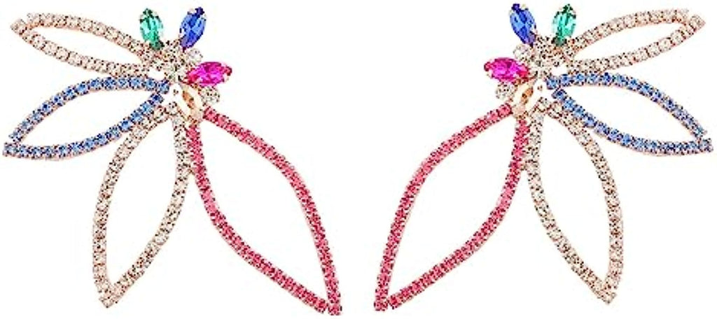 MEACHEAL Jewelry Womens Girls Fashion Rhinestone Crystal Earrings For Party, Wedding, Graduation Ceremony M10#
