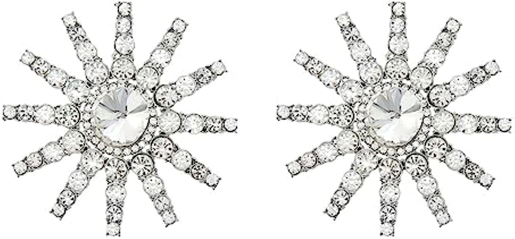 MEACHEAL Jewelry Women's Fashion Rhinestone Sunflower Crystal Sparkle Dangle Earrings For Party,Prom,Wedding M15#