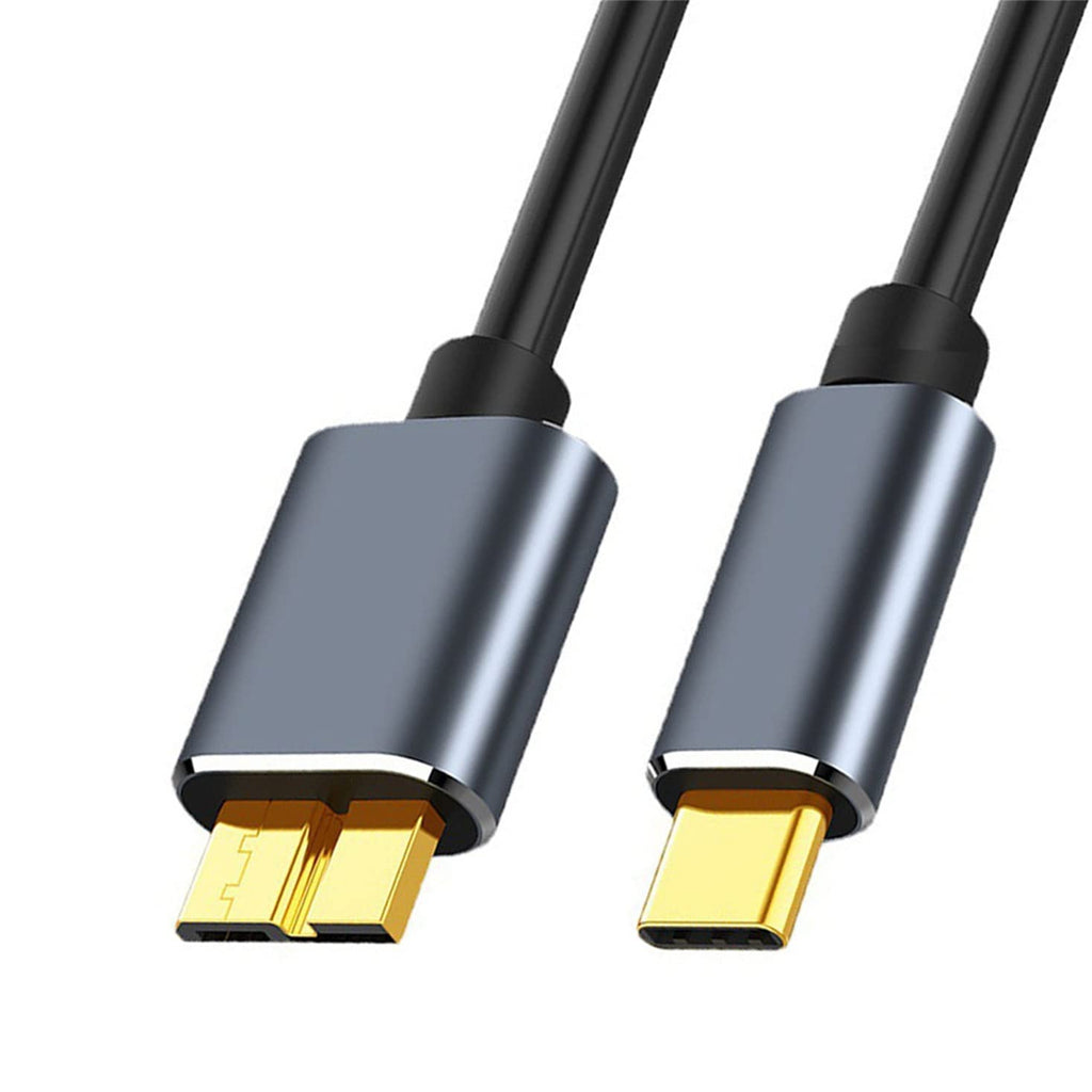 Méuka USB C to Micro B Cable USB 3.0, 0.2/0.5/1/1.5/2m USB C Male to Micro B Male Hard Drive Cable Compatible with Seagate, WD,Galaxy S5 Note 3,HDD etc.