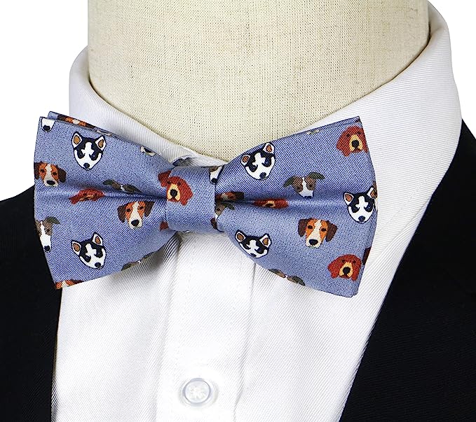 EBLIN Cute Dog Pre-tied Bow Tie Adjustable Bowties For  Adult & Children EB031#