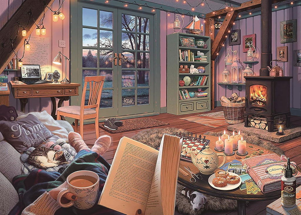 GoozyFun Jigsaw Puzzles for Adults 1000 Piece Warm Home 27.56 x 19.69 Inch Puzzles for Adults Educational Challenge 1000 Pieces Puzzles for Adults GO855#
