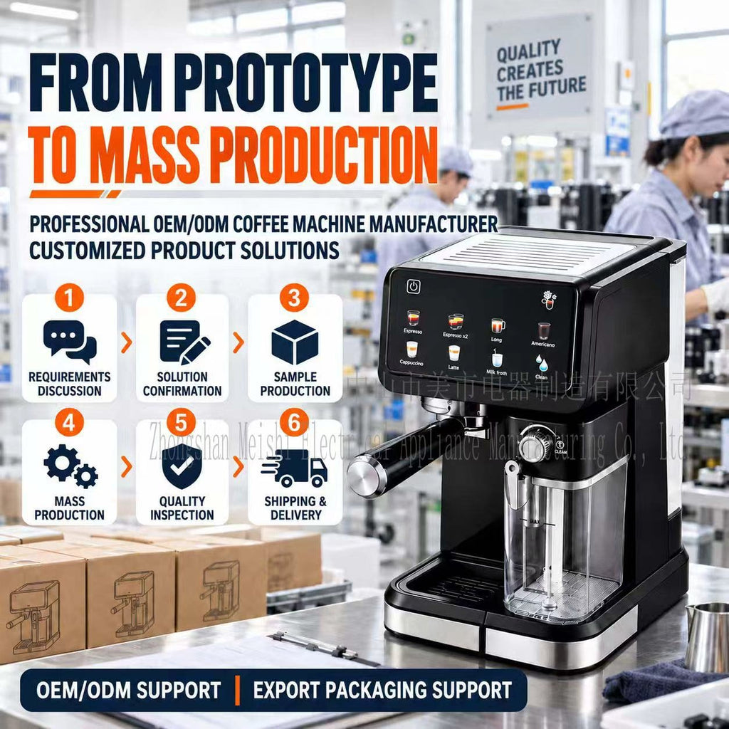 Coffee Machine Household Small Semi-automatic High Pressure Automatic Milk Foam Espresso Coffee Machine