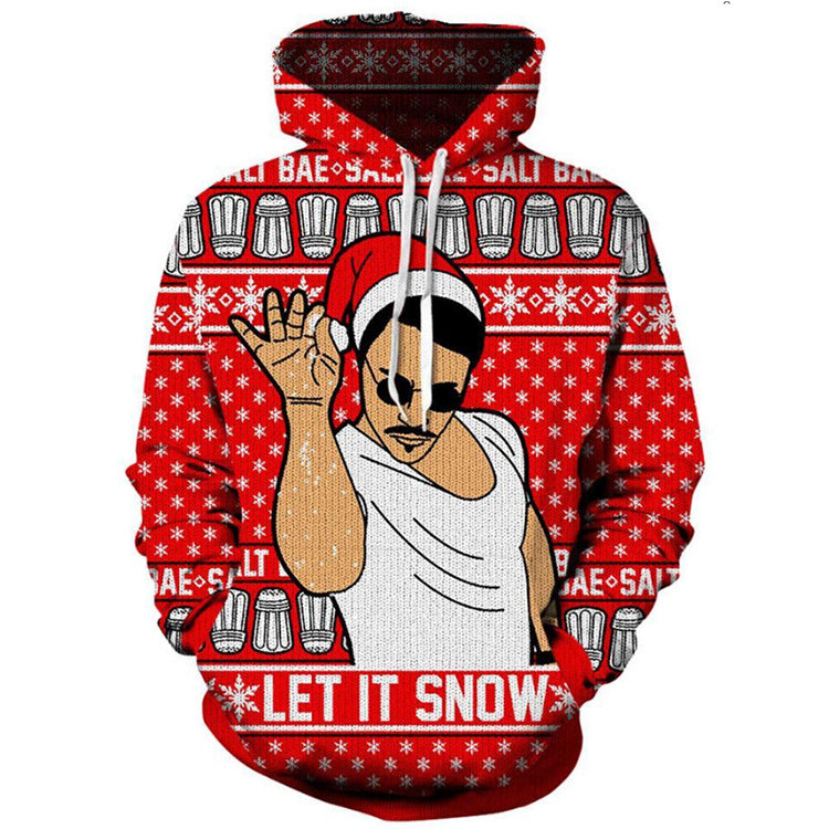 3D Print Pullover Hoodie Christmas Sweatshirt GK0208#