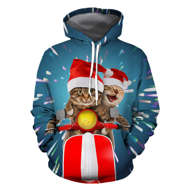 3D Print Pullover Hoodie Christmas Sweatshirt GK0206#