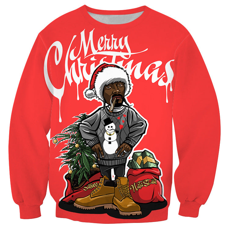 3D Print Pullover Hoodie Christmas Sweatshirt GK0227#
