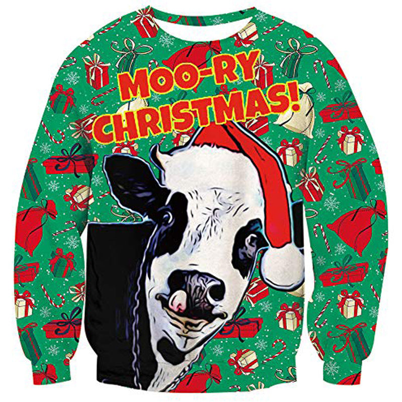 3D Print Pullover Hoodie Christmas Sweatshirt GK0252#
