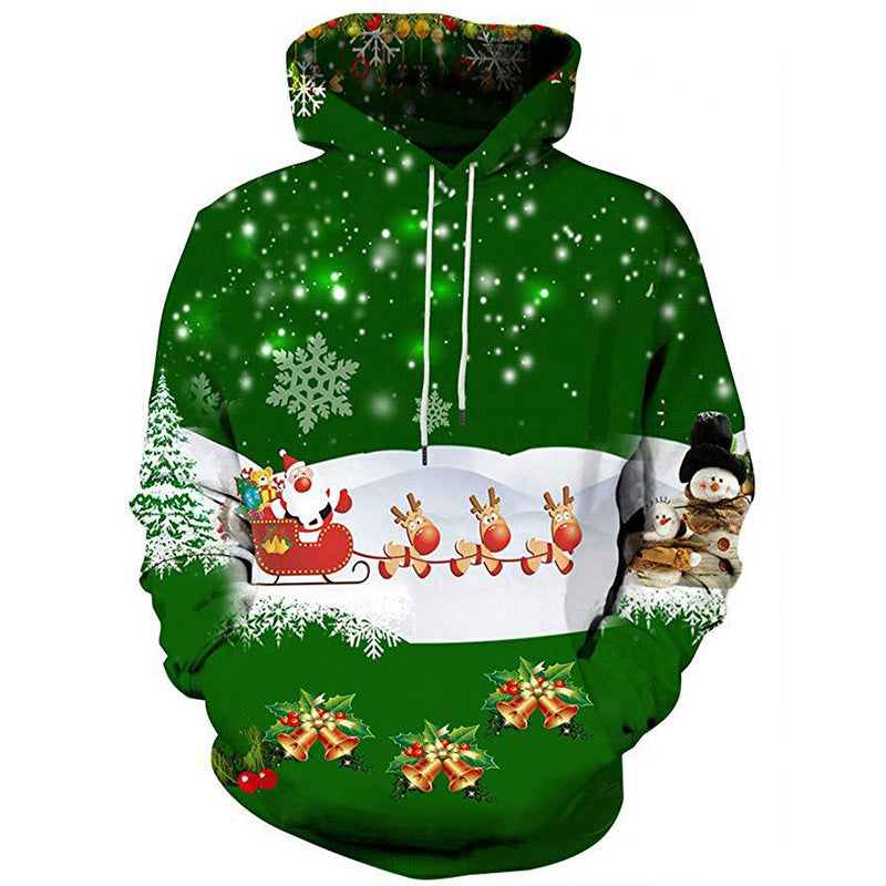 3D Print Pullover Hoodie Christmas Sweatshirt GK0040#