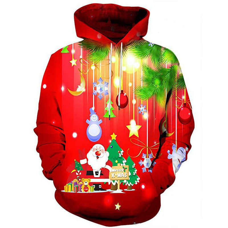 3D Print Pullover Hoodie Christmas Sweatshirt GK0046#