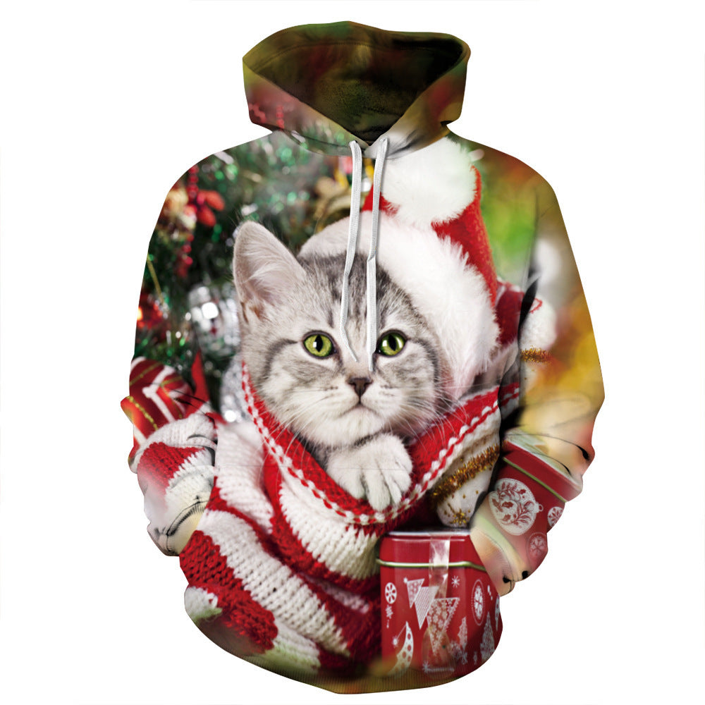 3D Print Pullover Hoodie Christmas Sweatshirt GK0045#